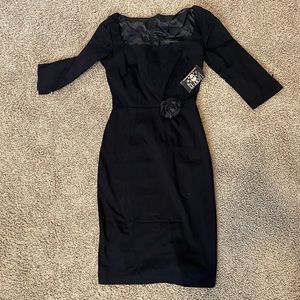 Lucky 13 sz M  black wiggle dress square neckline. Never worn new tags on.